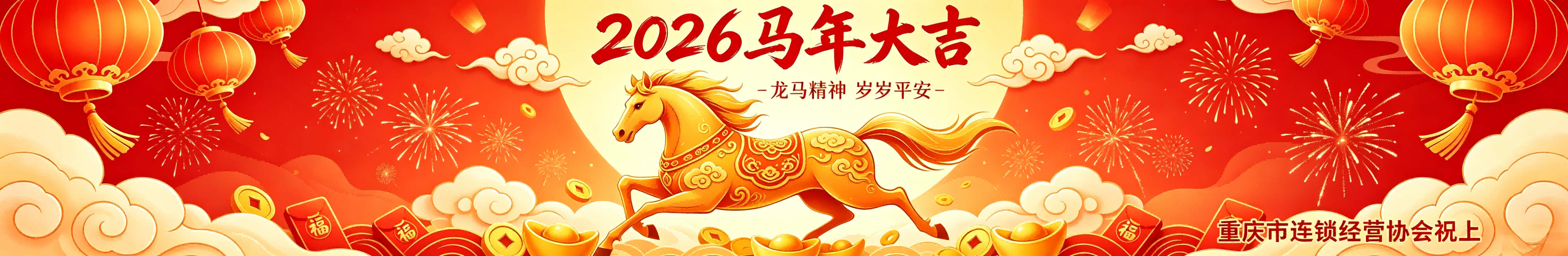 连锁协会恭祝各位会员、兄弟单位马年大吉